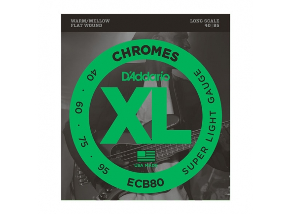 D´Addario ECB80 Flatwound Bass Strings (40-95) D´Addario ECB80 Flatwound Bass Strings (40-95)